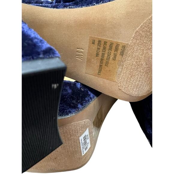 TORRID crushed purple velvet 70s block heel platform pumps NWOT Sz 11 - Picture 12 of 13